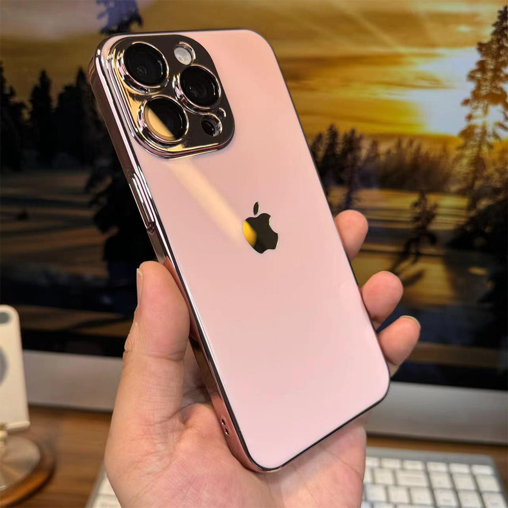 Casing Ponsel Dilapisi Warna Mesin Asli Untuk iPhone