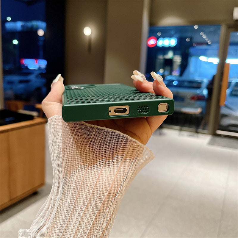 Casing Ponsel Warna Permen Cangkang Keras PC Berongga Magnetik untuk Samsung