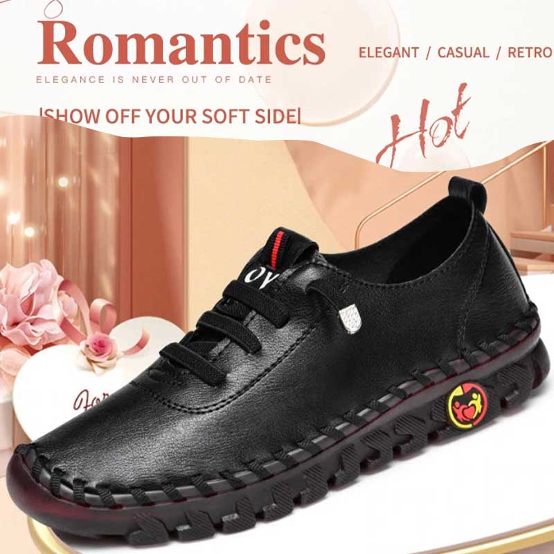 2024 Comfortable Genuine Leather Sneakers Walking Shoes