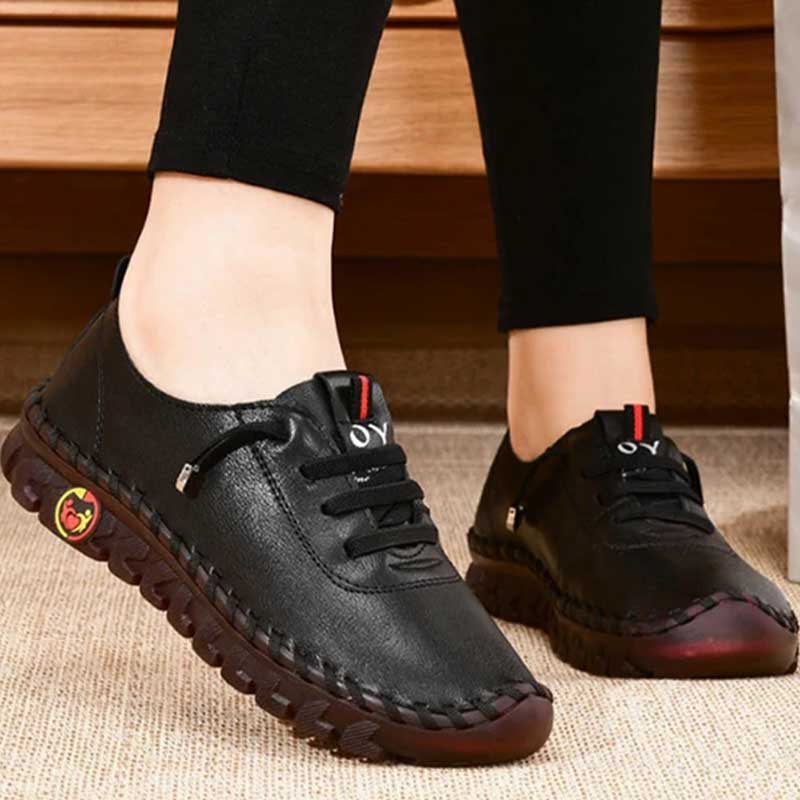 2024 Comfortable Genuine Leather Sneakers Walking Shoes