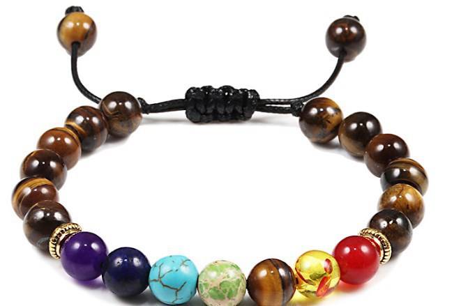 Pulsera curativa de los 7 chakras: trae buena suerte, salud, dinero y energía. 