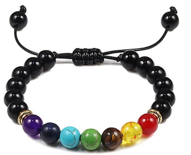 Pulsera curativa de los 7 chakras: trae buena suerte, salud, dinero y energía. 