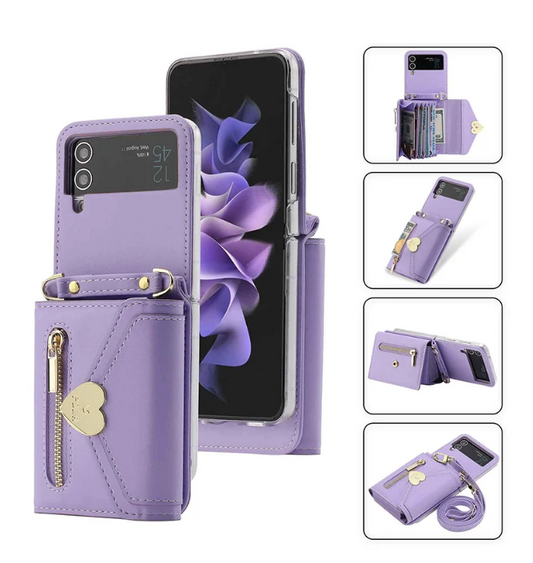 Casing Dompet Selempang Fashion Wanita untuk Samsung Galaxy Z Flip3/4/5