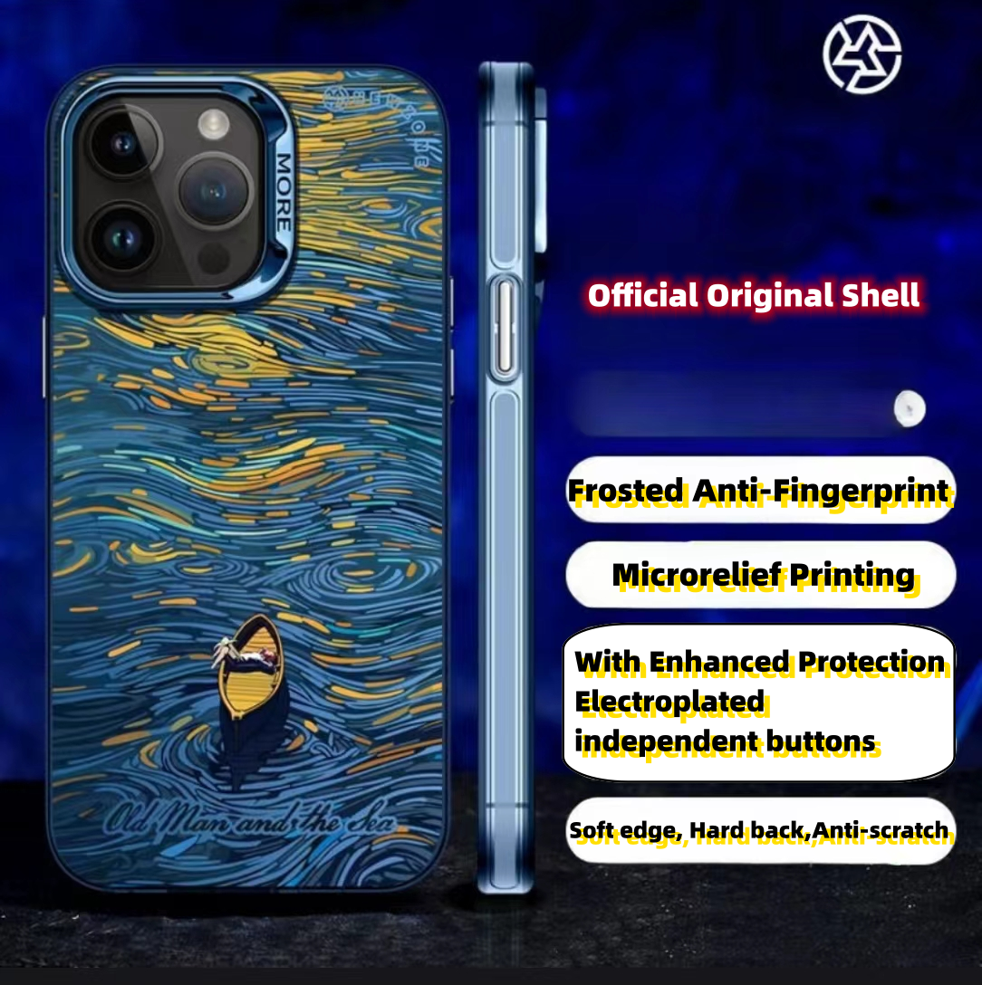 Casing Pelindung Buram Gunung Salju Van Gogh Asli