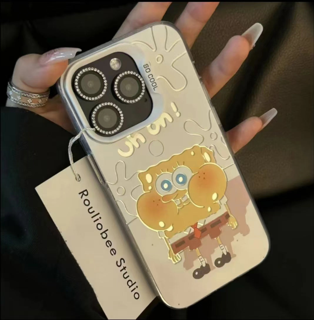 Casing ponsel seri kartun spongebob yang lucu