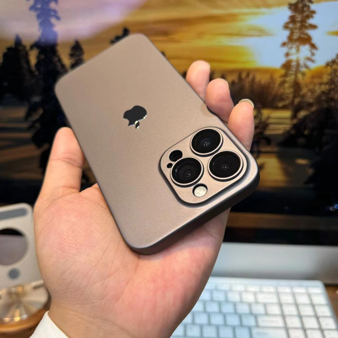 Ultra-Thin Matte Lens Film Protection Case Cover for iPhone