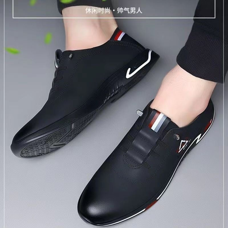 Men's casual slip-on leather shoes