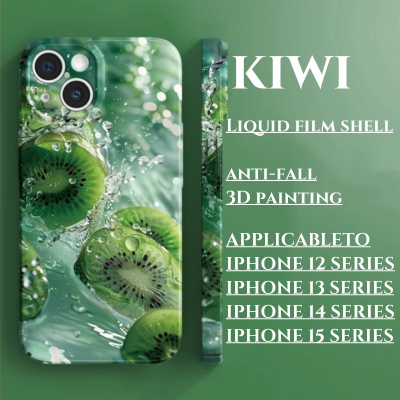 Painted summer iced fruit film phone case