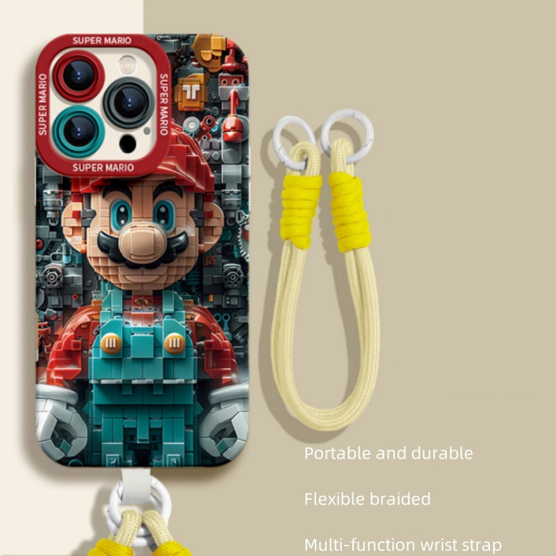 Nowa smycz z kreskówkowym Mario Lego do etui na iPhone'a 