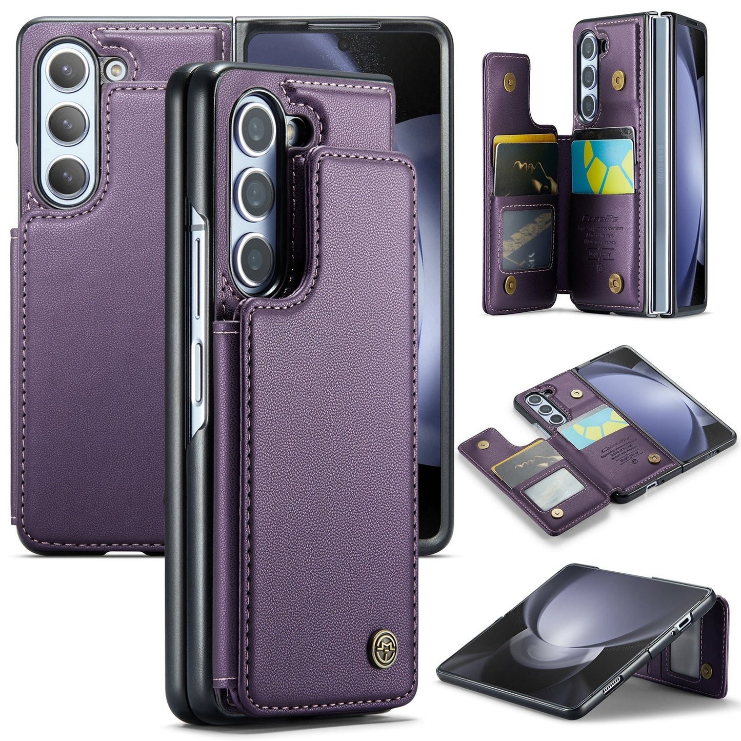 Samsung Galaxy Z Fold Series | Capa tipo carteira com porta-cartões