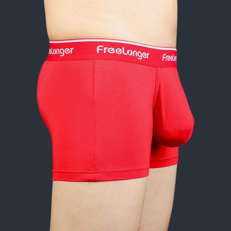 Cuecas boxer confortáveis ​​e separadas FreeLonger para homens