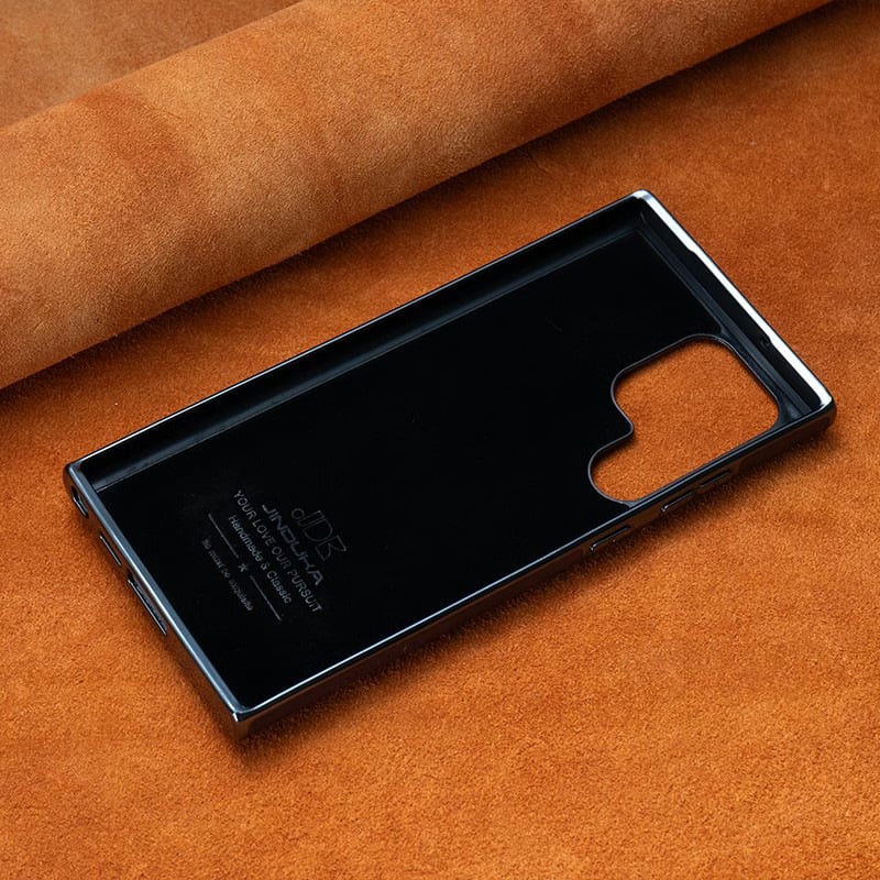 Capa de couro luxuosa para celular Samsung 