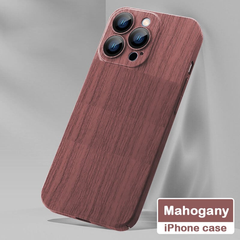 Casing ponsel magnetis berbahan kayu