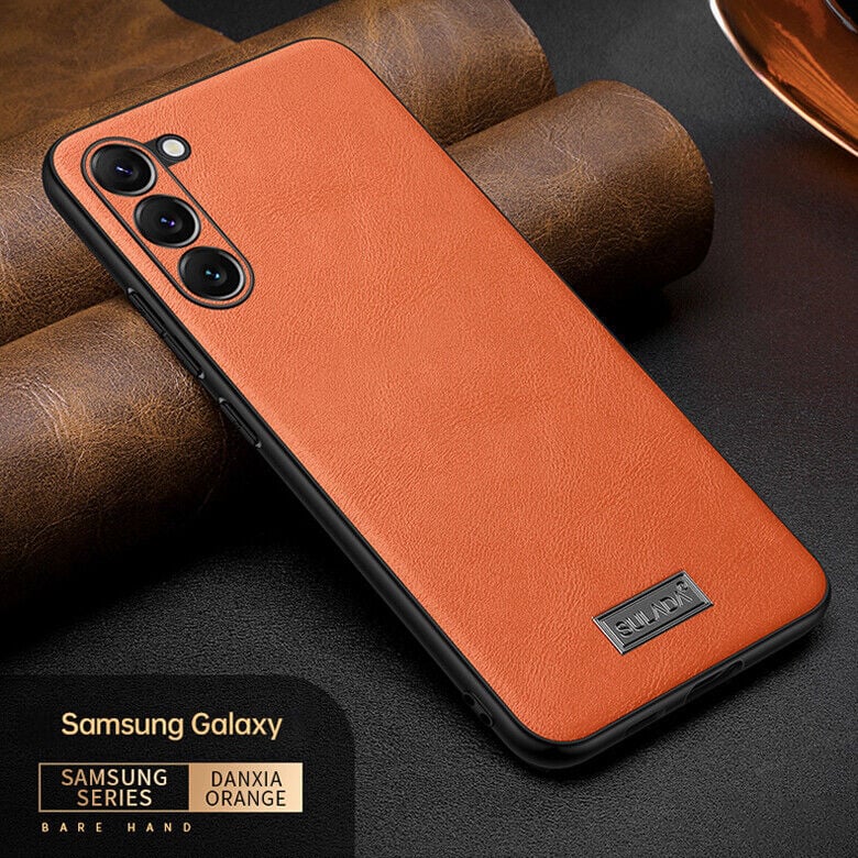 Capa de couro luxuosa Samsung 