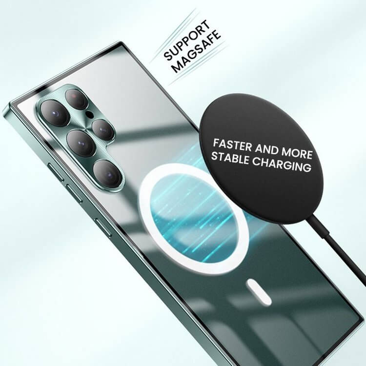 Casing Ponsel Magnetik PC & Logam Terlaris 2024 untuk Samsung - Perlindungan Lensa Penuh