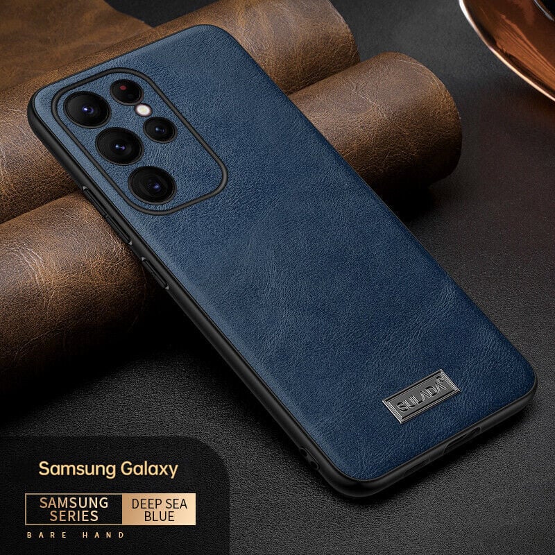 Capa de couro luxuosa Samsung 