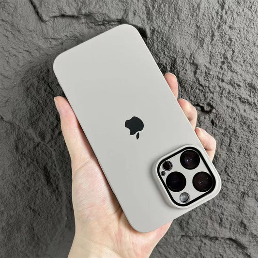 Frosted iPhone Protective Case with Built-in Lens Film