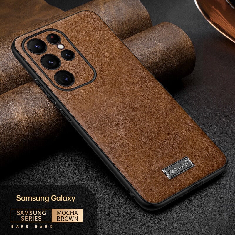 Capa de couro luxuosa Samsung 