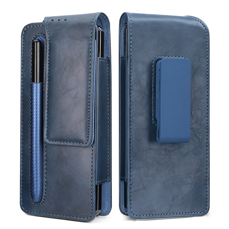 Adequado para Samsung Fold3/4/5 Business Folding Screen Universal Mobile Phone Bag com slot para caneta S-Pen 