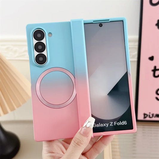 Candy Color Gradient Magnetic Case for Samsung Z Fold