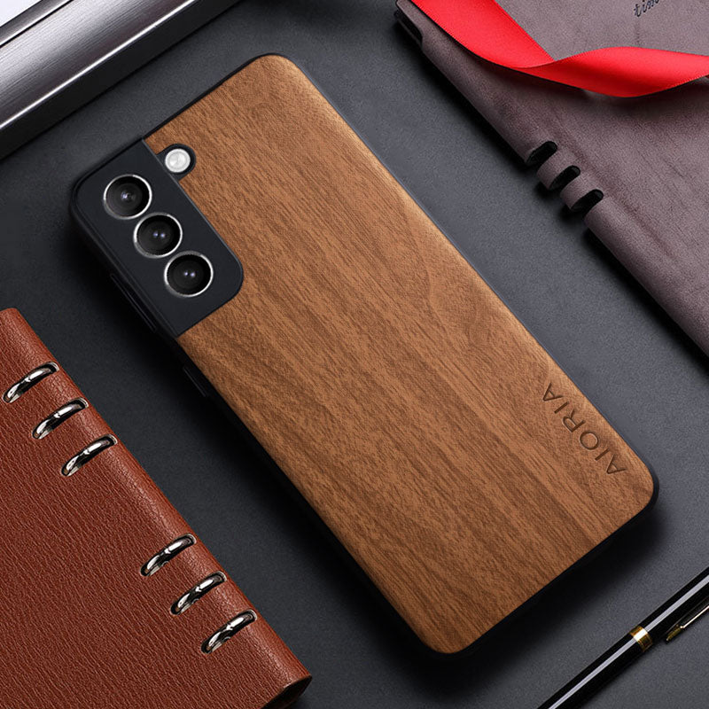 Wooden Pattern Soft Case For Samsung