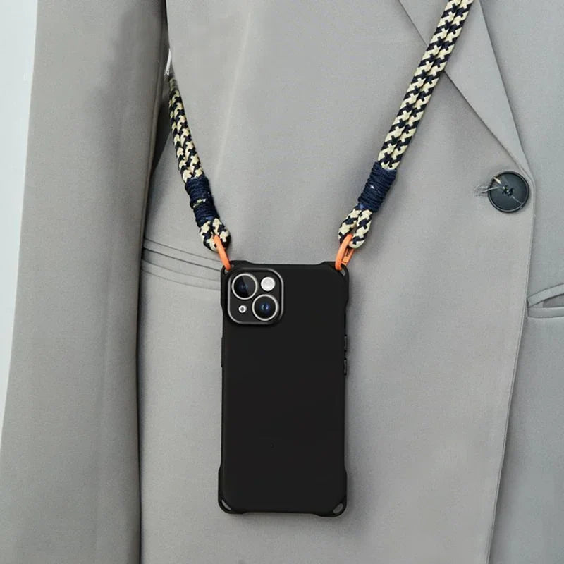 Kalung Selempang Tali Lanyard Casing Ponsel Para iPhone 