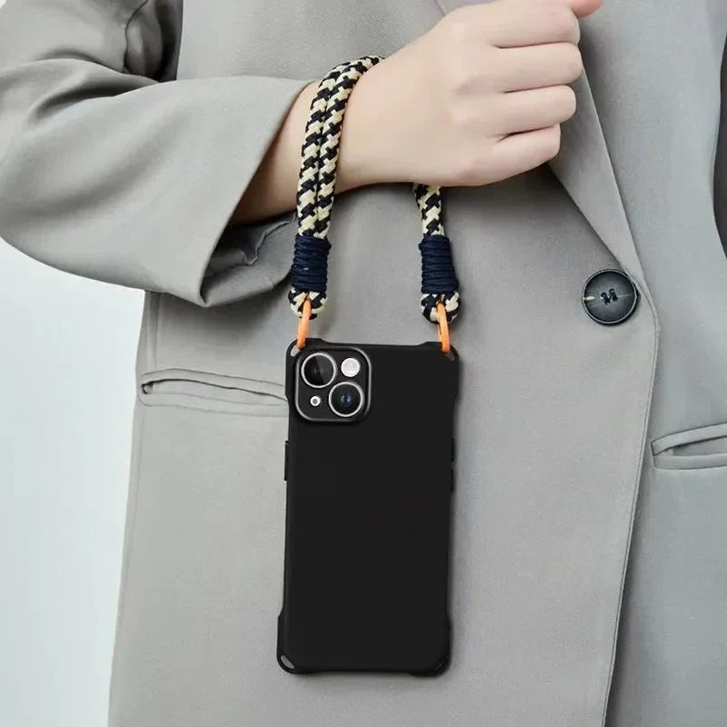 Kalung Selempang Tali Lanyard Casing Ponsel Para iPhone 