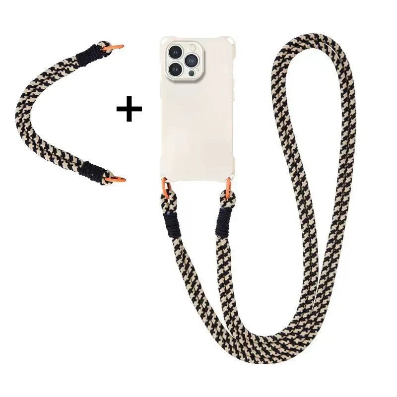 Kalung Selempang Tali Lanyard Casing Ponsel Para iPhone 