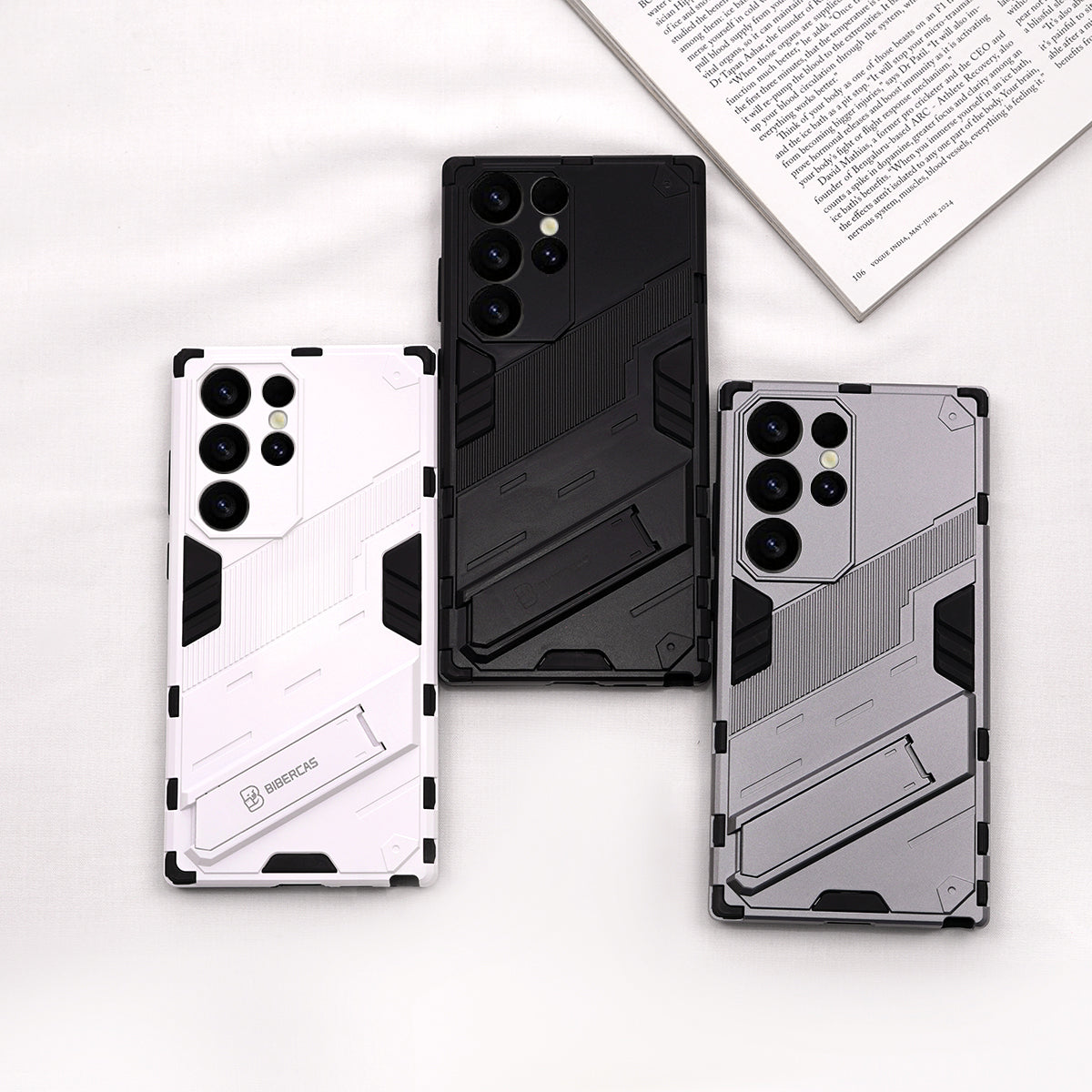 Seri Galaxy S - Casing Ponsel Braket Tak Terlihat Armor Keras yang Elegan