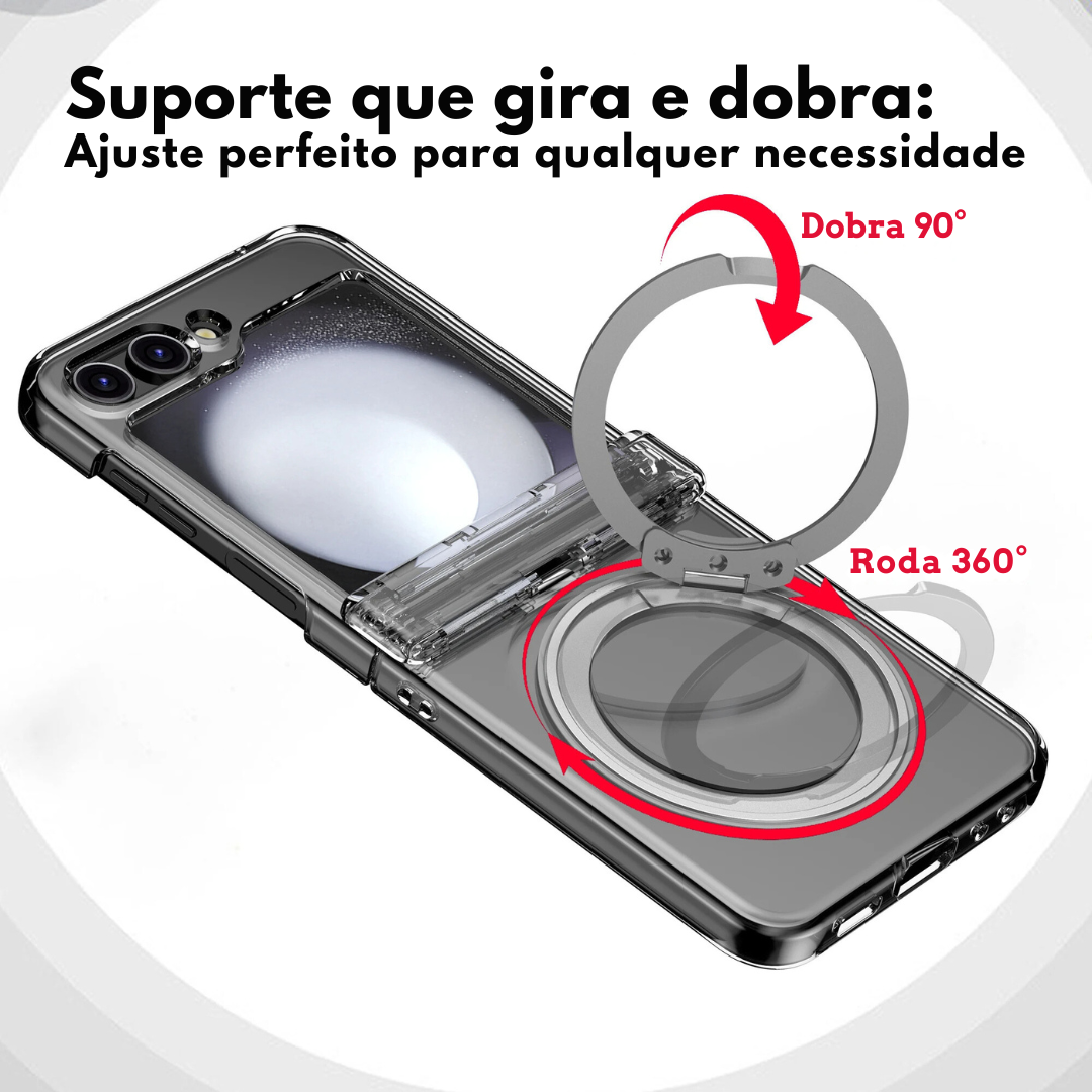 Salv Case Anel de vidro 360° Z Flip 