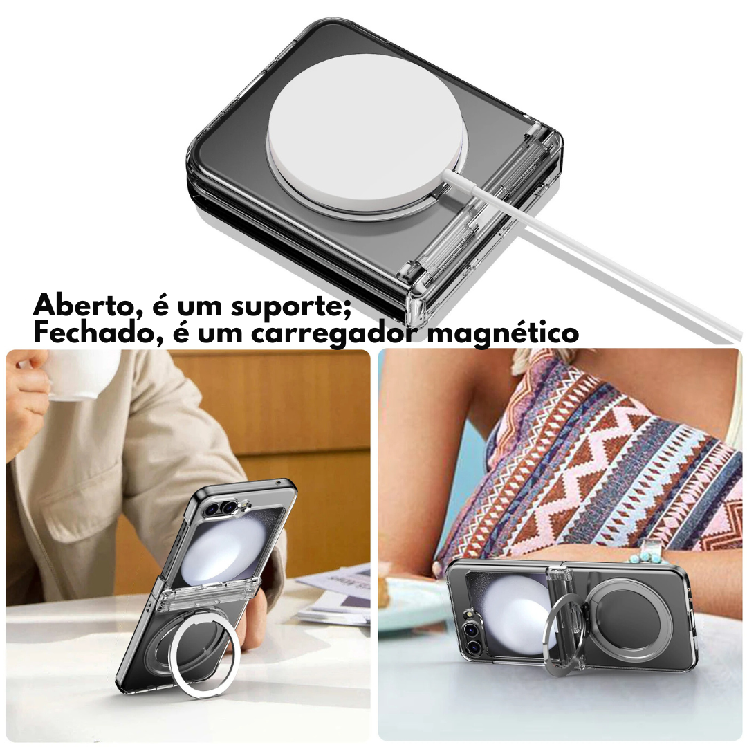 Salv Case Anel de vidro 360° Z Flip 