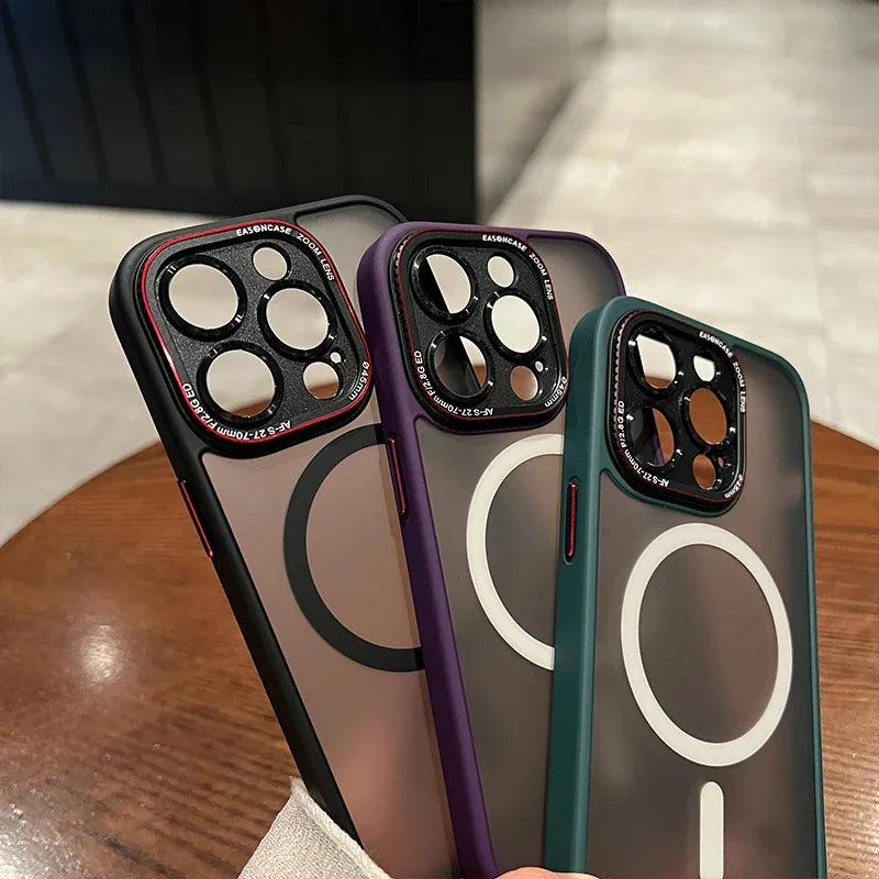 Casing Tahan Guncangan Lycra Magnetik Untuk iPhone