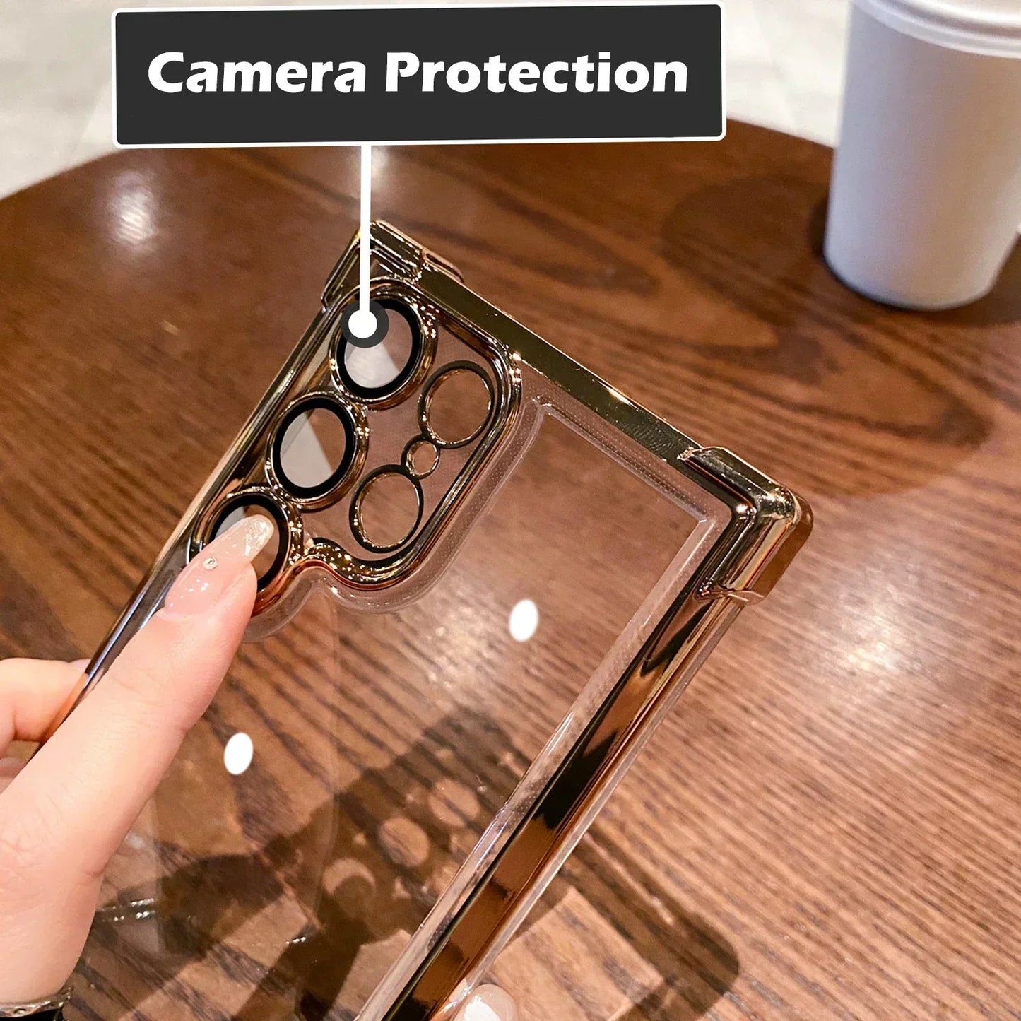 Funda transparente a prueba de golpes para Samsung Galaxy 