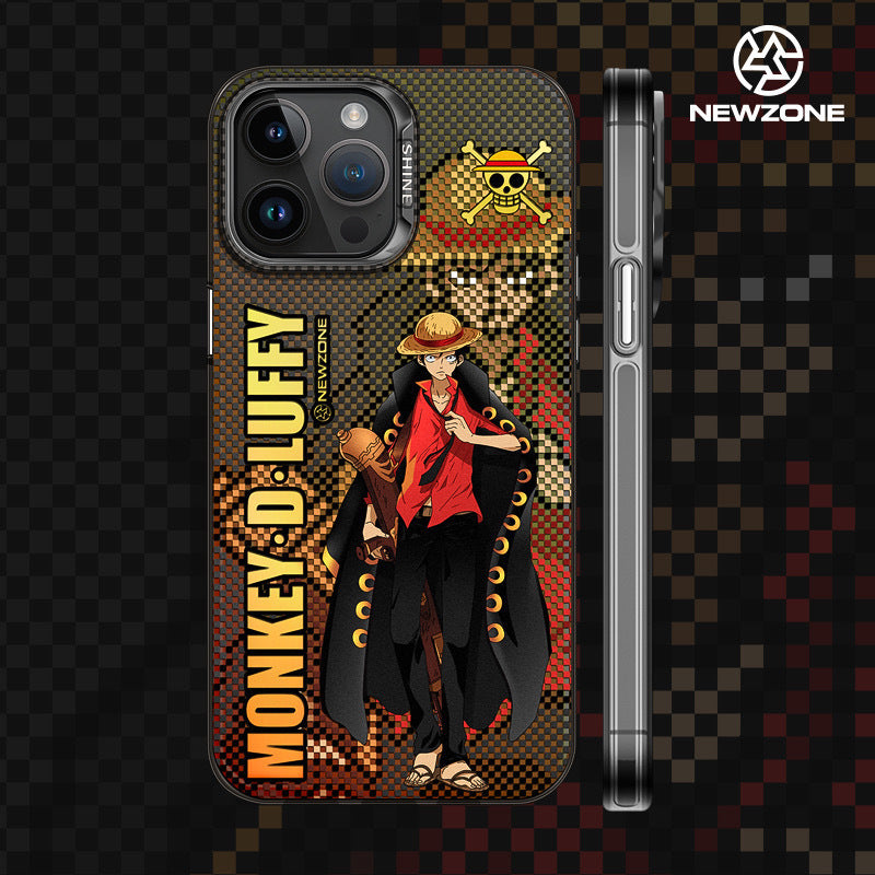 Zoro Luffy laser personalized anti-fall mobile phone case