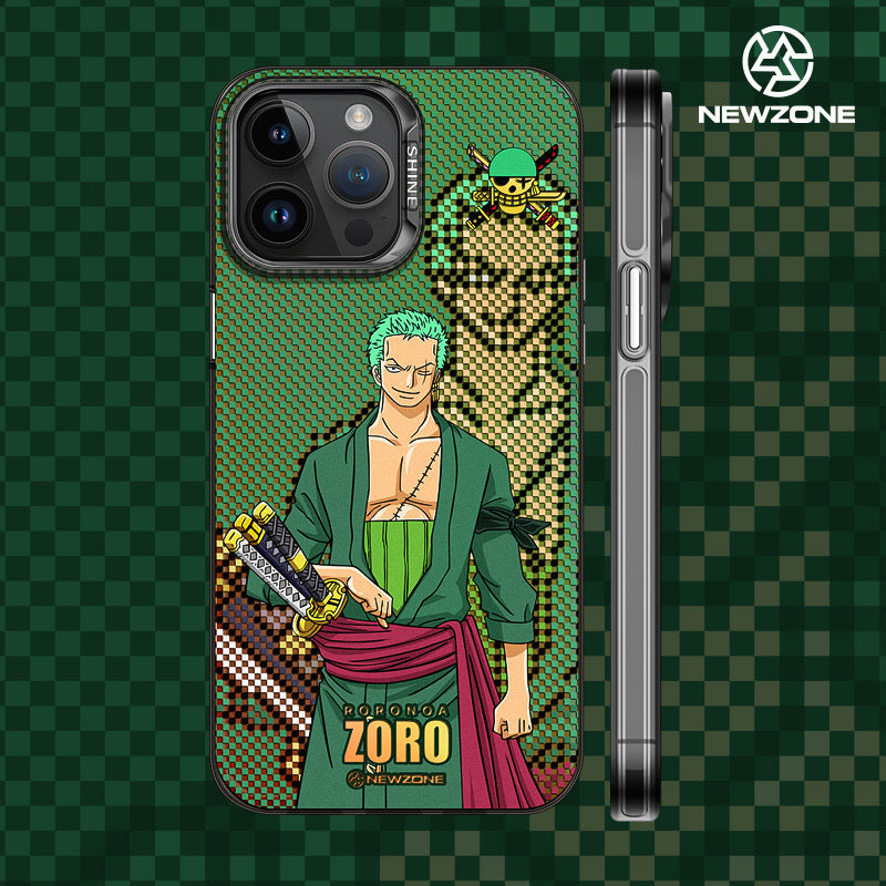 Zoro Luffy laser personalized anti-fall mobile phone case