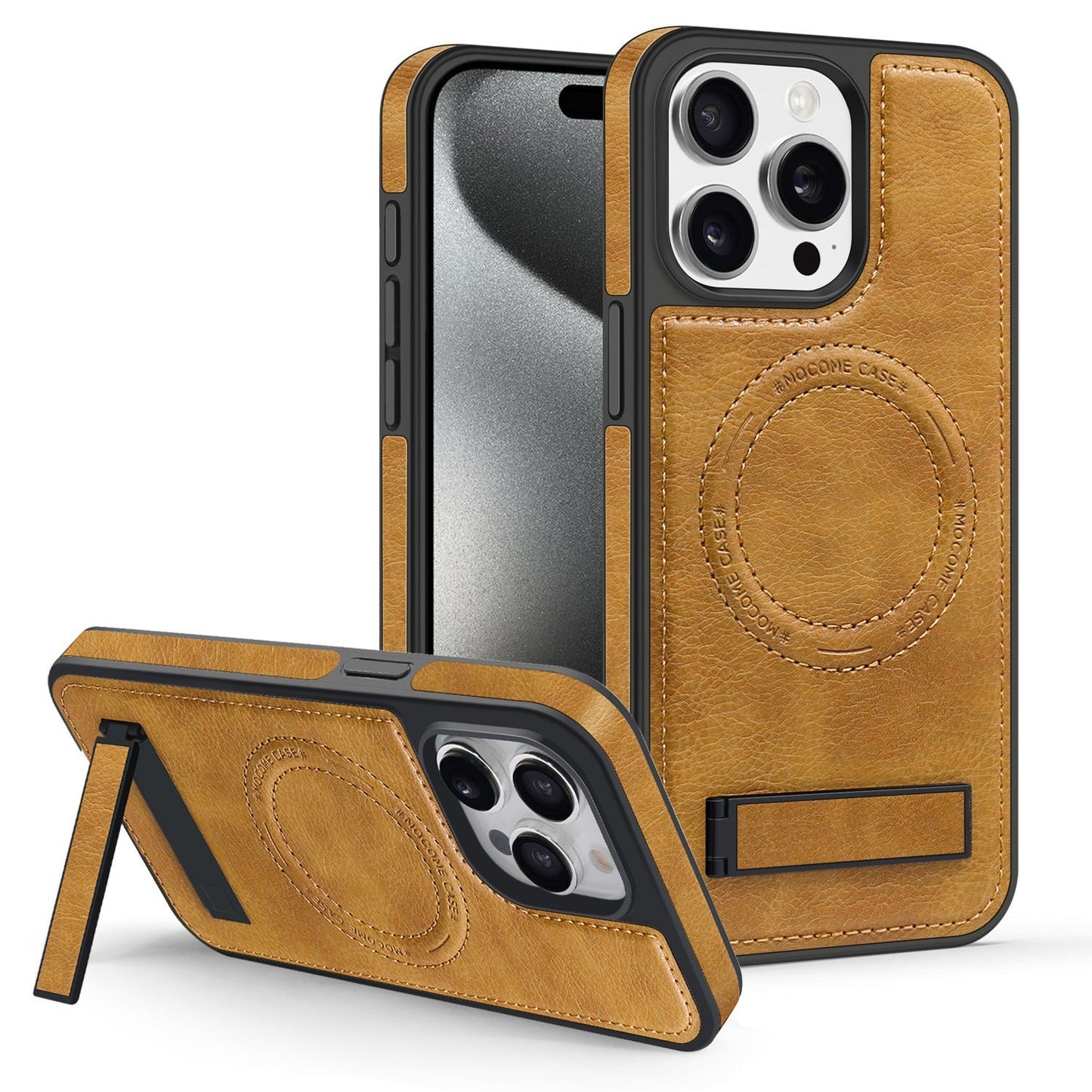 Leather Magnetic Drop-Proof Stand Phone Case