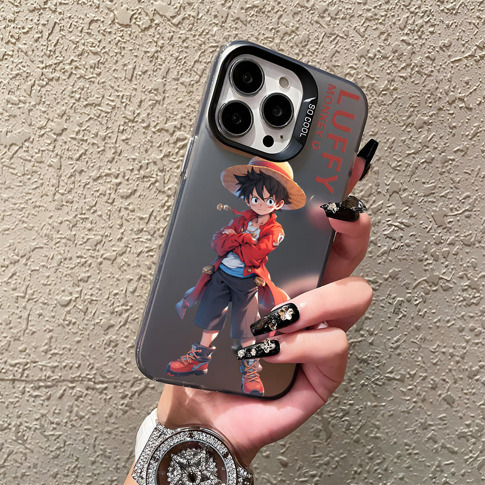 Casing Ponsel Anime One Piece Luffy Fifth Gear Zoro Frosted Anti Jatuh