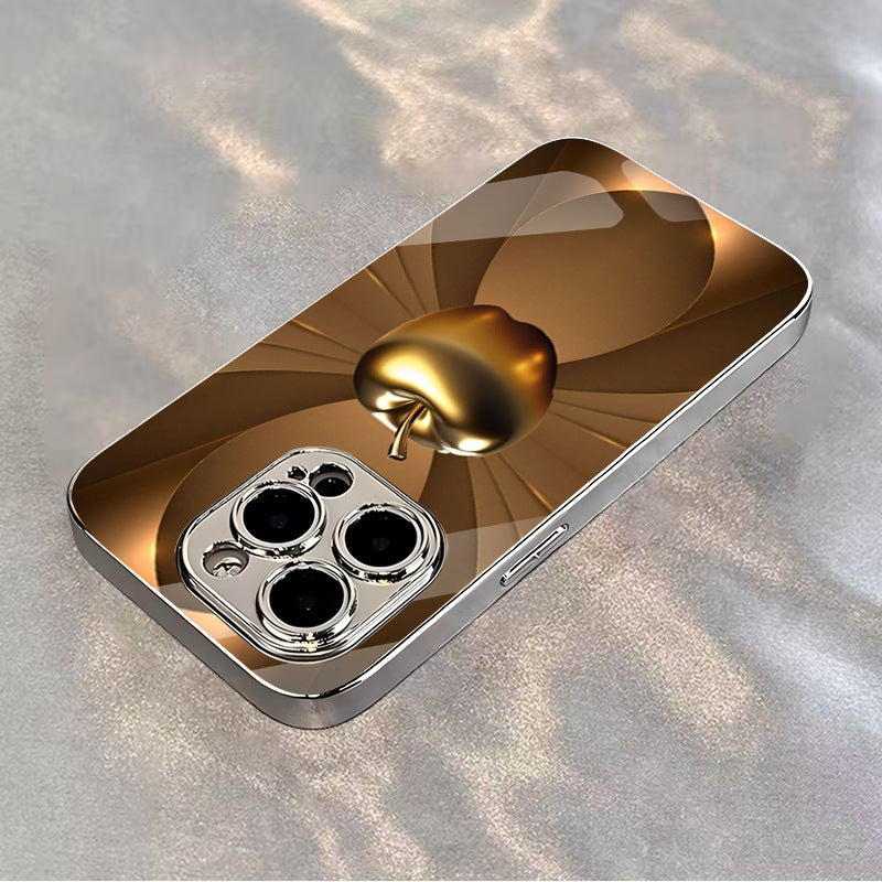 3D Apple Pattern Hard Case for iPhone