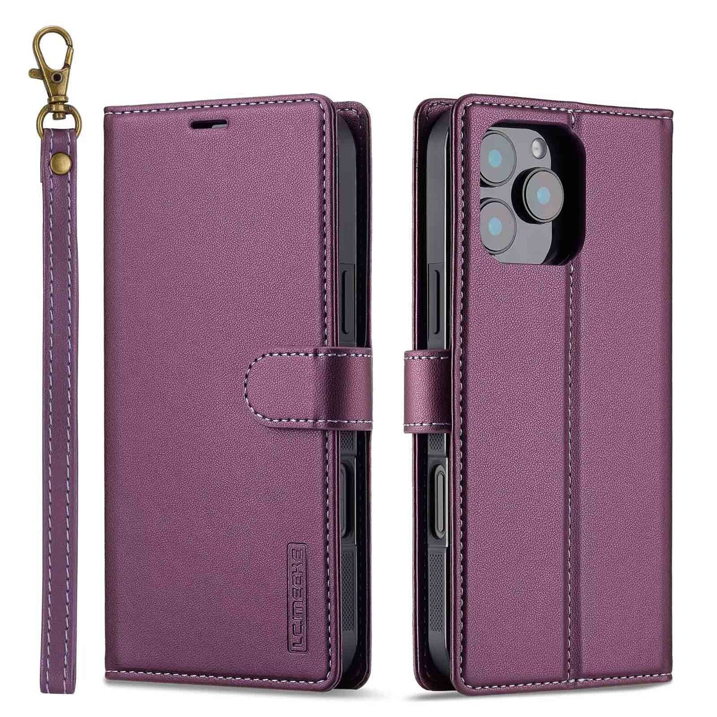 Capa de couro flip para celular tudo em um 