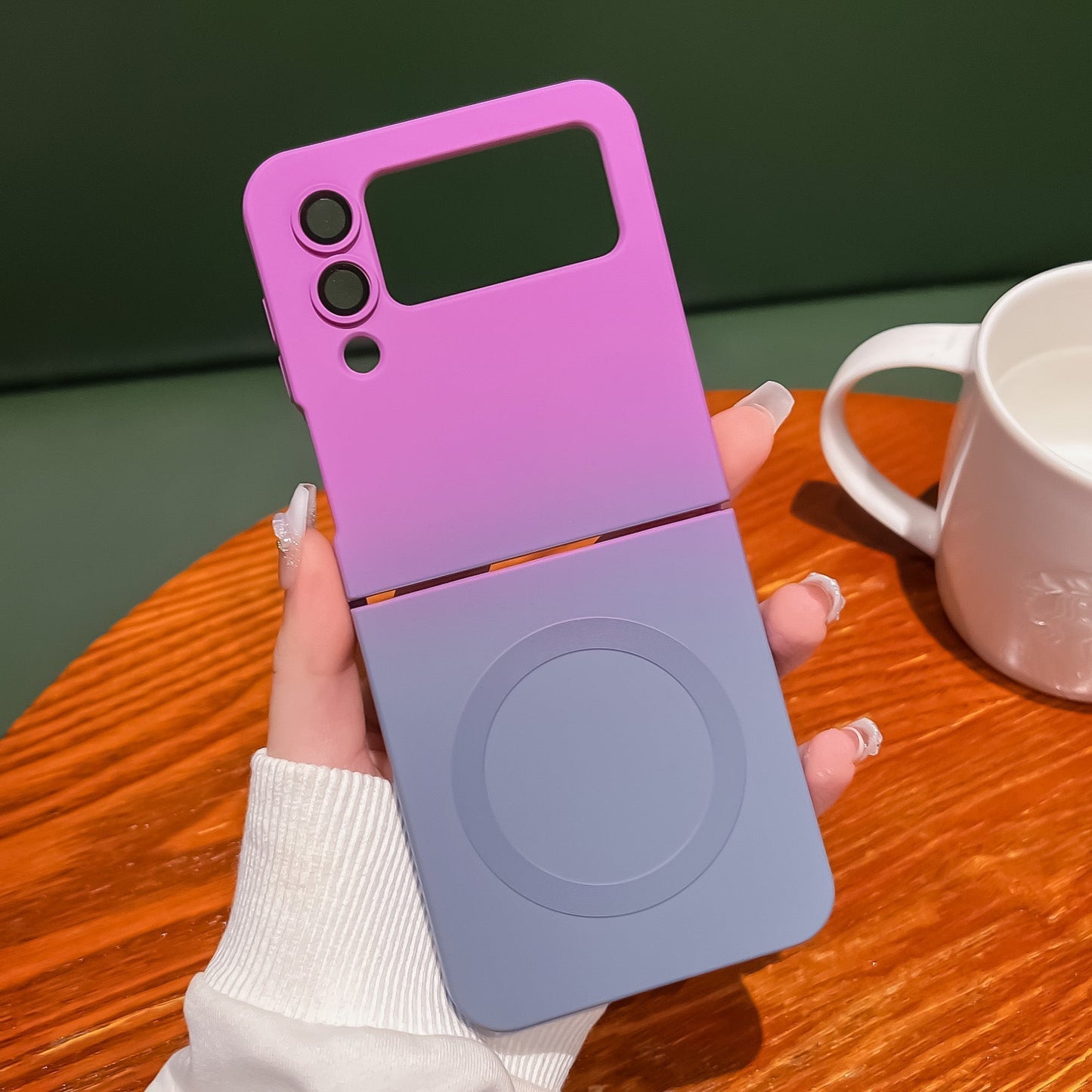 Gradient Liquid Magnetic Phone Case For Samsung Z FLIP5