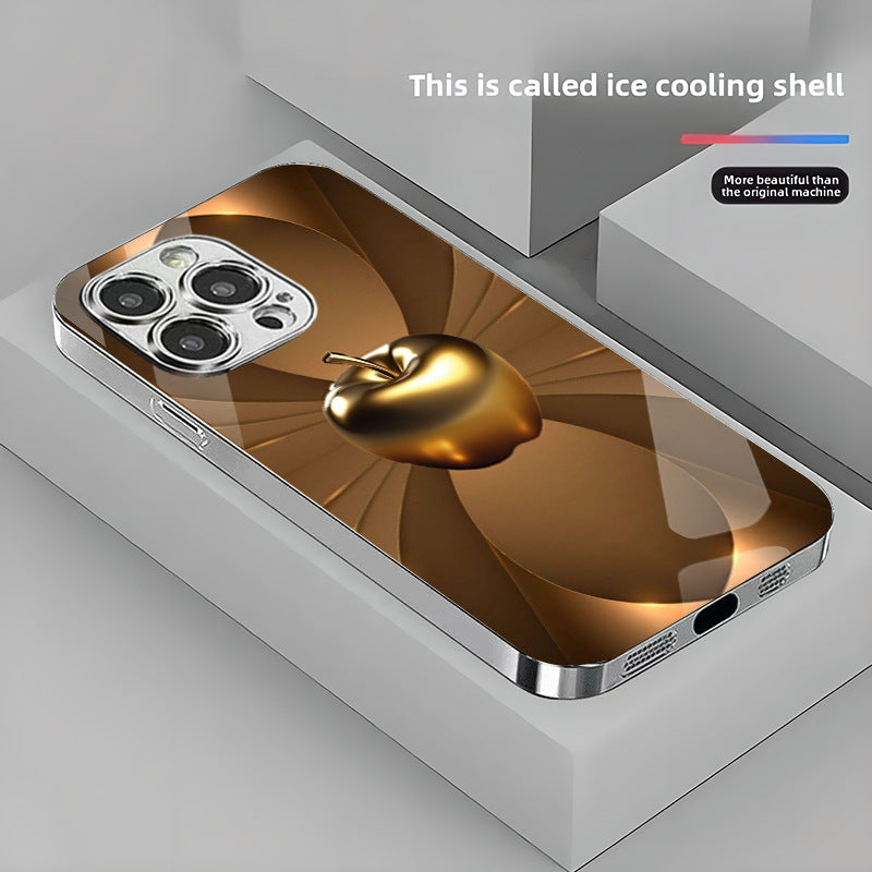 3D Apple Pattern Hard Case for iPhone