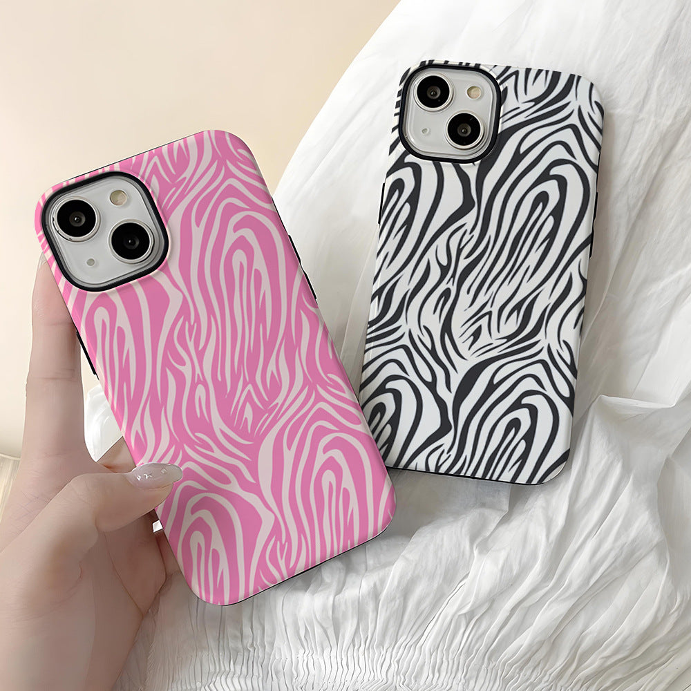 Casing ponsel motif harimau trendi 2 in 1 dengan lapisan film