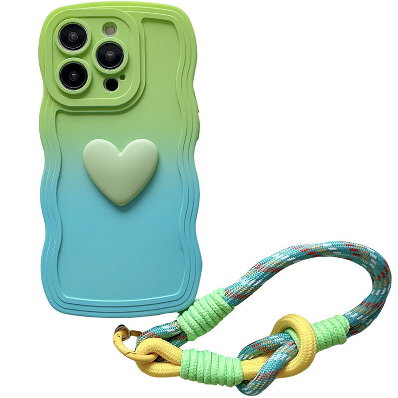 Casing Silikon Lanyard Cinta untuk iPhone