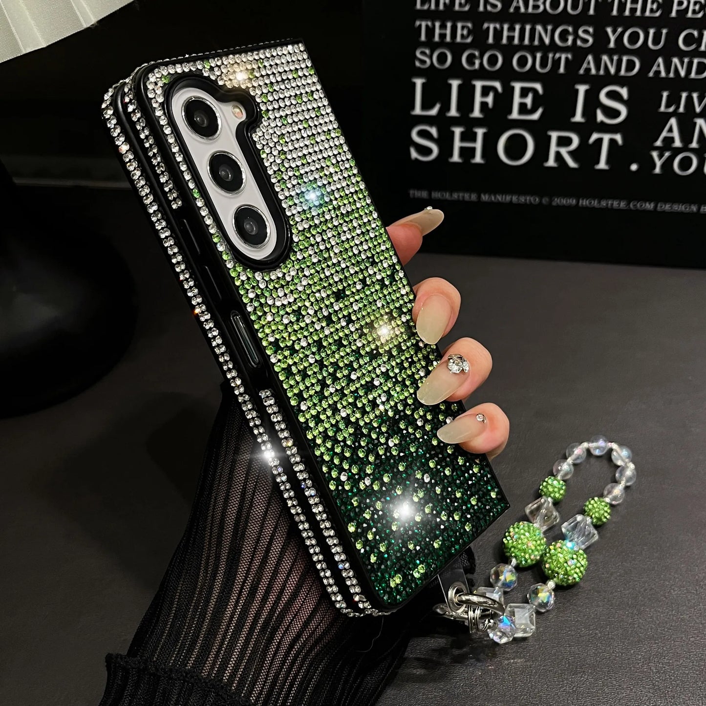 Capa de diamante de luxo para Samsung Galaxy Z Fold Series 