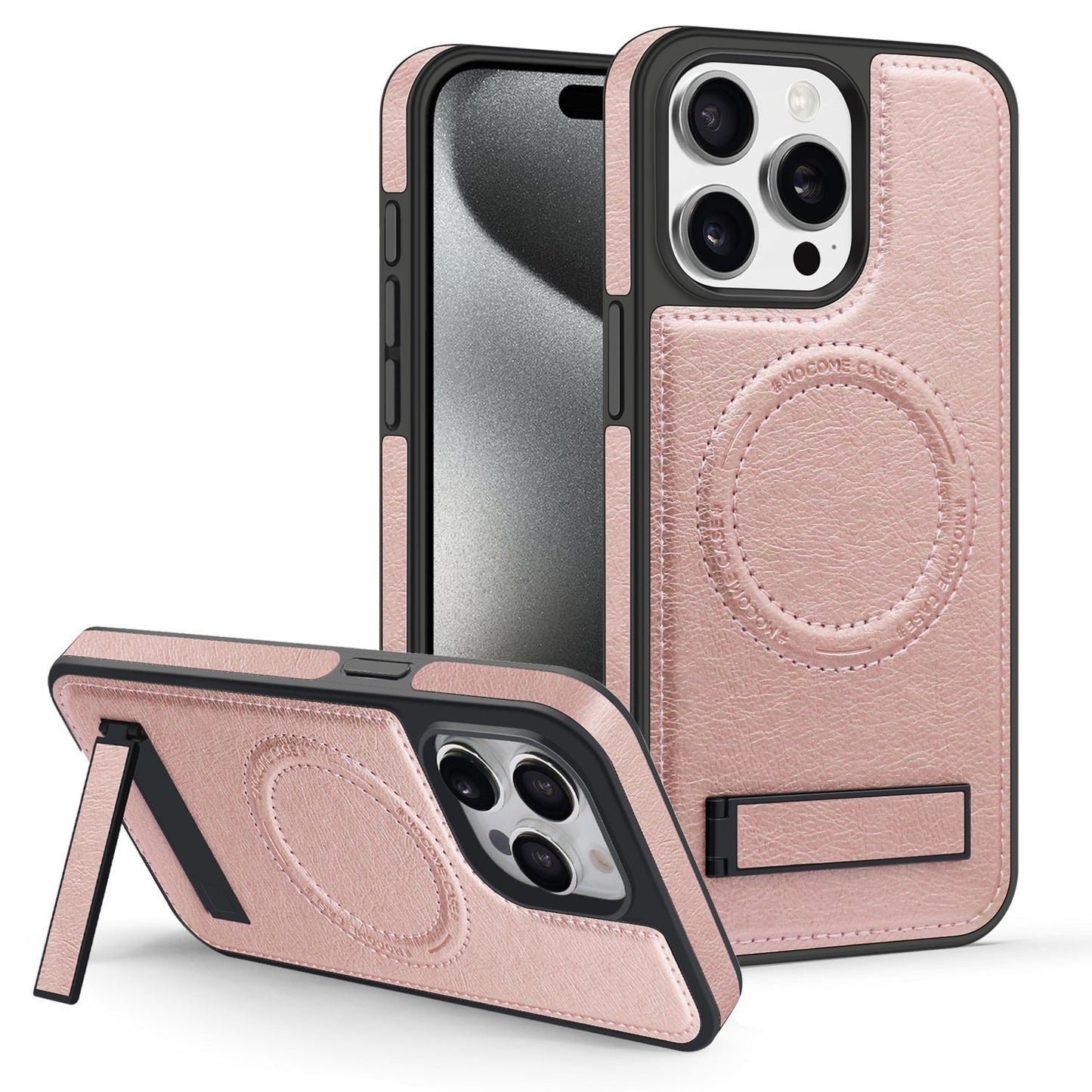 Leather Magnetic Drop-Proof Stand Phone Case