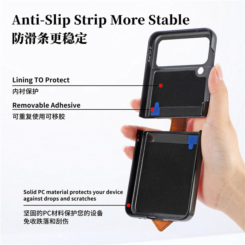 Casing Tahan Benturan untuk Samsung Z Flip4 5G 2022 Penutup Panel Belakang Dudukan Cincin Gelang Mewah untuk Samsung Galaxy Z Flip 4 Etui