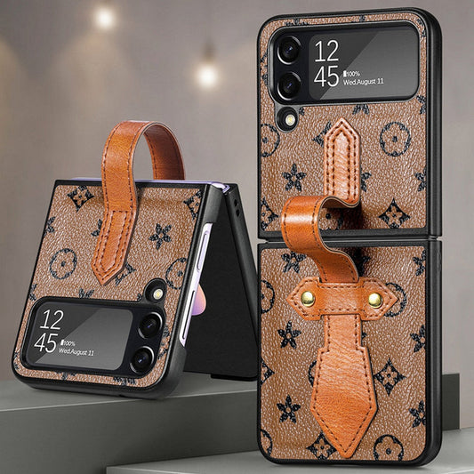 Casing Tahan Benturan untuk Samsung Z Flip4 5G 2022 Penutup Panel Belakang Dudukan Cincin Gelang Mewah untuk Samsung Galaxy Z Flip 4 Etui