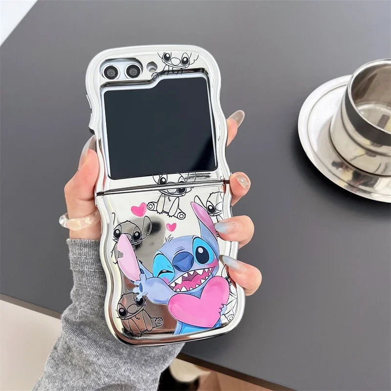 Casing Ponsel Stitch Lucu Untuk Seri Galaxy Z Flip