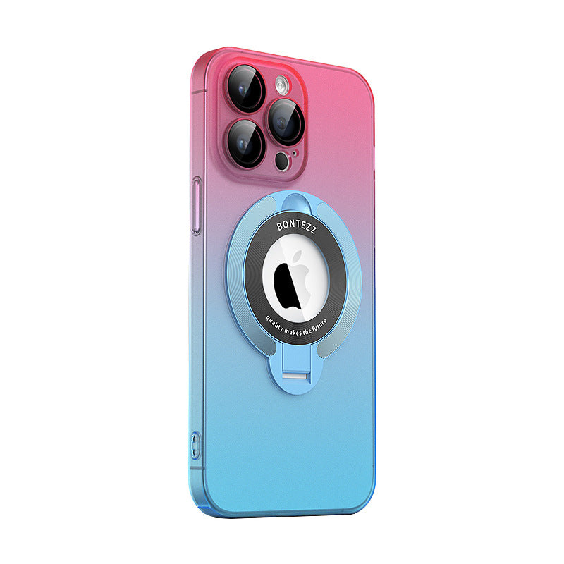 Gradient Color Magnetic Bracket Phone Case