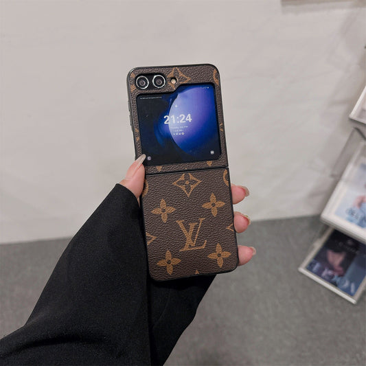 Casing Kulit LV Premium para Seri Z Flip